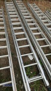 Aluminium double extendable ladder - 2