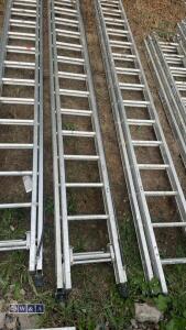 Aluminium double extendable ladder - 2