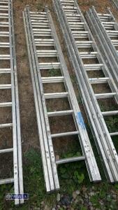 Aluminium triple extendable ladder