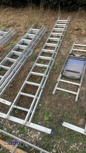 Aluminium double extendable ladder - 2