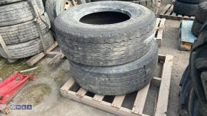2 x SUPER SINGLE tyres (385/65R 225)