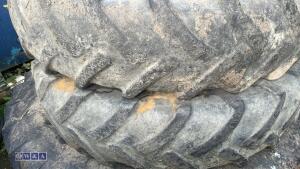 Set of rowcrop wheels & tyres (2 x 12.4R36 XM25 & 2 x 13.6R48) - 3