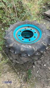 2 x tractor wheels & tyres (5.00-12) - 2