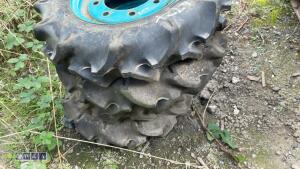 2 x tractor wheels & tyres (5.00-12) - 3