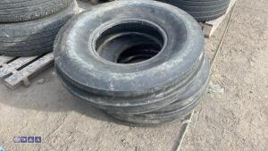 2 x tractor tyres (10.00x16) - 2