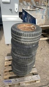 Pallet of trailer wheels & tyres - 2