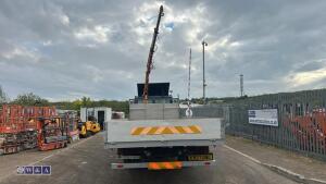 Mercedes 814 flat bed c/w hydraulic crane - 4