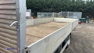 Mercedes 814 flat bed c/w hydraulic crane - 10
