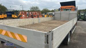 Mercedes 814 flat bed c/w hydraulic crane - 13