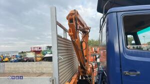 Mercedes 814 flat bed c/w hydraulic crane - 15