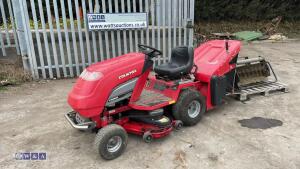 COUNTAX C600H petrol ride on mower c/w COUNTAX C600H scarifier & 2 drive belts