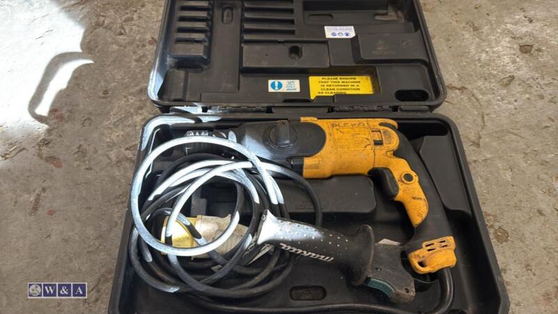 DEWALT 110v SDS drill c/w case
