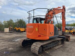 2014 HITACHI ZX135US-SB steel tracked excavator S/n: C00091587 with bucket, blade, piped & Q/hitch - 7