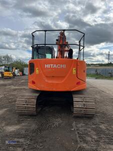 2014 HITACHI ZX135US-SB steel tracked excavator S/n: C00091587 with bucket, blade, piped & Q/hitch - 8