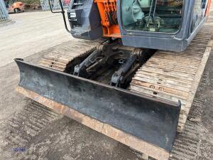 2014 HITACHI ZX135US-SB steel tracked excavator S/n: C00091587 with bucket, blade, piped & Q/hitch - 13