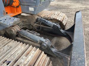 2014 HITACHI ZX135US-SB steel tracked excavator S/n: C00091587 with bucket, blade, piped & Q/hitch - 14
