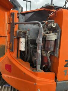 2014 HITACHI ZX135US-SB steel tracked excavator S/n: C00091587 with bucket, blade, piped & Q/hitch - 22