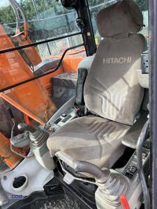 2014 HITACHI ZX135US-SB steel tracked excavator S/n: C00091587 with bucket, blade, piped & Q/hitch - 26