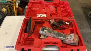 HILTI AG125-A22 cordless angle grinder c/w case