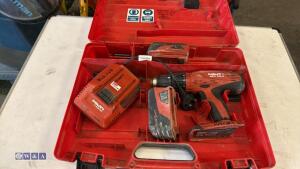 HILTI SFH22A cordless drill c/w case (347187)