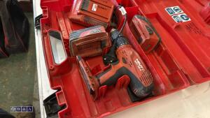 HILTI SFH22A cordless drill c/w case (347187) - 3