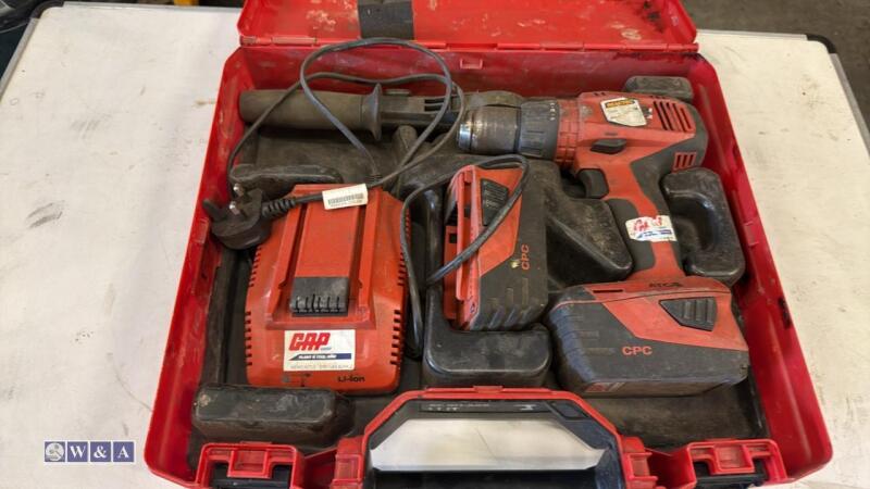 HILTI SF6HA22 cordless drill c/w case