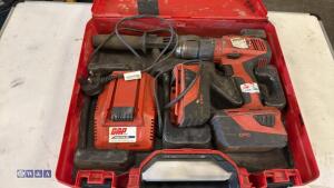 HILTI SF6HA22 cordless drill c/w case