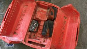 HILTI case c/w batteries