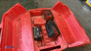 HILTI case c/w batteries - 2