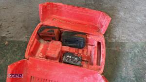 HILTI case c/w batteries - 3