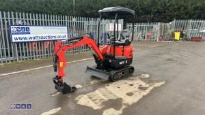 2026 ME16 rubber tracked excavator S/n: SF202606018 with bucket, blade & piped (unused)