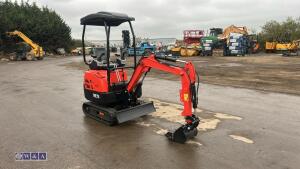 2026 ME16 rubber tracked excavator S/n: SF202606018 with bucket, blade & piped (unused) - 6