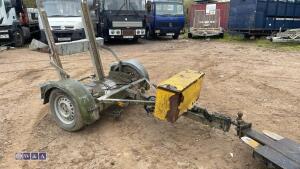 Single axle roller trailer