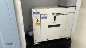25' steel secure welfare cabin with canteen, cloakroom, office, loo, 6kva silent diesel generator & battery storage - 5