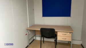 25' steel secure welfare cabin with canteen, cloakroom, office, loo, 6kva silent diesel generator & battery storage - 14