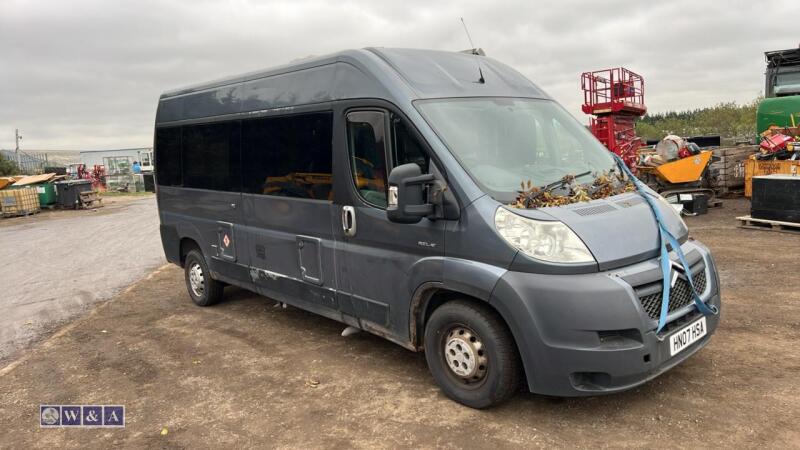 CITROEN RELAY LWB camper converted project (HN07 HSA)(V5 in office)
