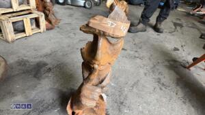 Rusty face (approx 60cm) (Cast iron) - 2