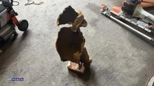 Rusty face (approx 60cm) (Cast iron) - 5