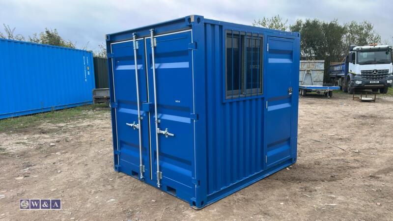 2026 8ft mini container with pedestrian side door & window