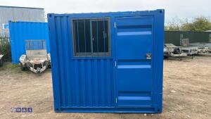 2026 8ft mini container with pedestrian side door & window - 2