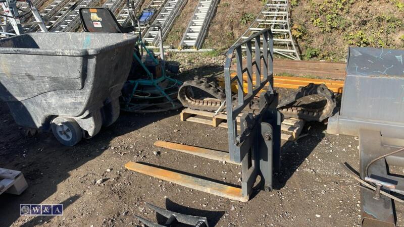 Pallet forks & back plate
