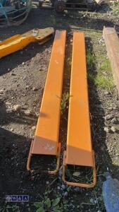 Pair of forklift tine extensions - 3
