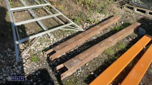 Pair of forklift tine extensions - 2