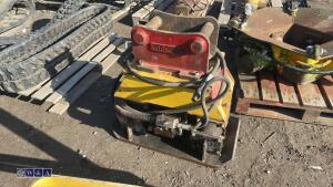 ANROSS HC350 hydraulic compaction plate to suit excavator c/w lines (60mm pins)(3399435) - 2