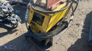 ANROSS HC350 hydraulic compaction plate to suit excavator c/w lines (60mm pins)(3399435) - 9