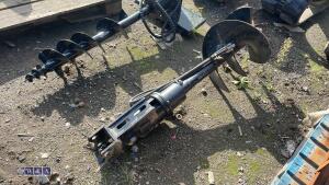 Hydraulic machine auger c/w lines (25mm pins) - 3