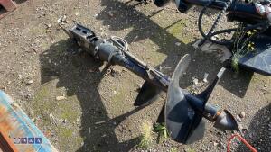 Hydraulic machine auger c/w lines (25mm pins) - 7