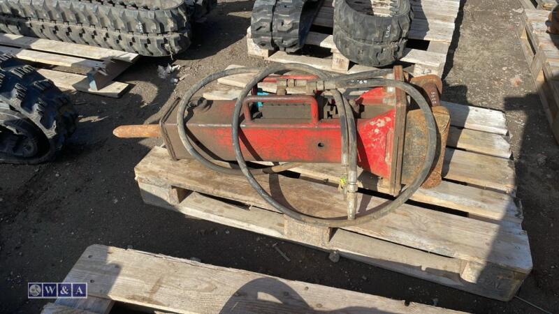Hydraulic machine breaker c/w lines (40mm pins)