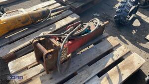 Hydraulic machine breaker c/w lines (40mm pins) - 4