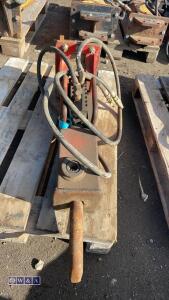 Hydraulic machine breaker c/w lines (40mm pins) - 8
